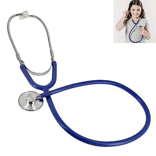 GNAUMORE Metal Stethoscope,Kinder Stethoskop,Spielzeug Stethoskop,Funktionsfähiges Stethoskop Spielzeug,Metall Stethoskop Kinder für Stethoskope Rollenspiel,Blau von GNAUMORE