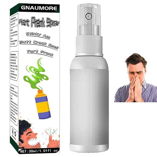 GNAUMORE Stinky Ass Spray,Flüssiges Stinky,Prank Furz Spray,Stinky Liquid Streichspielzeug,Flüssiger Furz,Stinky Riechspray,Nimm es,um Anderen Streiche zu Spielen(30Ml) von GNAUMORE