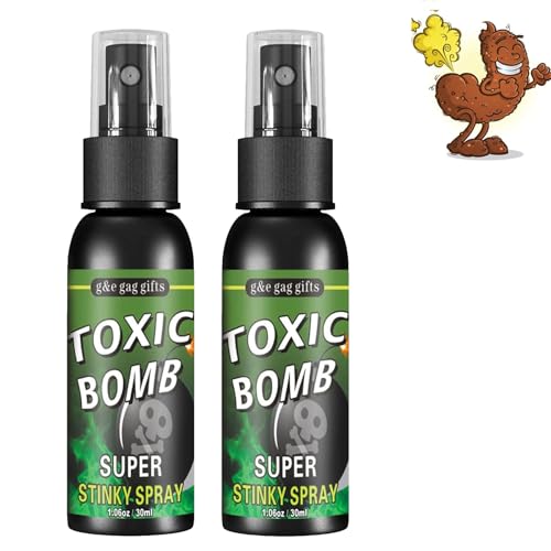 GNAUMORE Stinky Liquid Fart,Tricky Liquid Fart Spray,Ass Furz Spray,Prank Furz Spray,Stink Spray,Prank Spray,Halloween Tricky Spray,Long Lasting Prank Furz Spray for Adults,30 ml,2Pcs von GNAUMORE