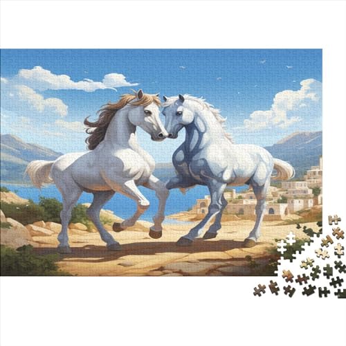 Pferd Puzzles 1000 Teile Herausforderndes Puzzle 1000 Stück Puzzle Puzzle Für Erwachsene Stress Abbauen Familien-Puzzlespiel Spielzeug Geschenk Ab 14 Jahren von GNMRTFEAE