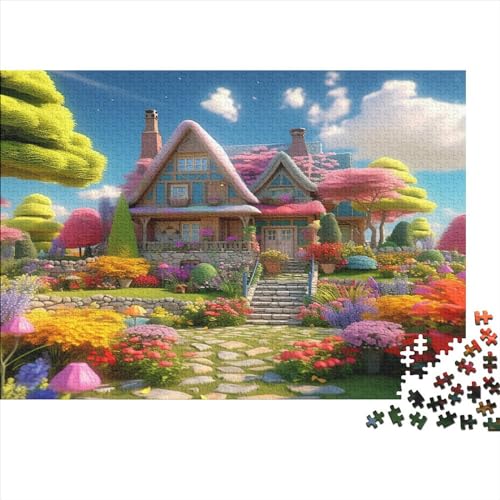 Süße Landschaft Puzzle 1000 Teile Herausforderndes Puzzle Puzzle 1000 Stück Erwachsenen Puzzle Stress Abbauen Familien-Puzzlespiel Raumdekoration Ab 14 Jahren von GNMRTFEAE