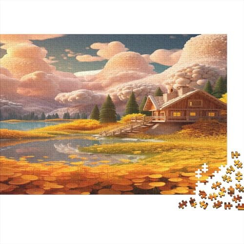 Süße Landschaft Puzzle 1000 Teile Puzzle Farbenfrohes Puzzle 1000 Stück Erwachsene Puzzles Geschicklichkeitsspiel Für Die Ganze Familie Home Dekoration Puzzle Ab 14 Jahren von GNMRTFEAE