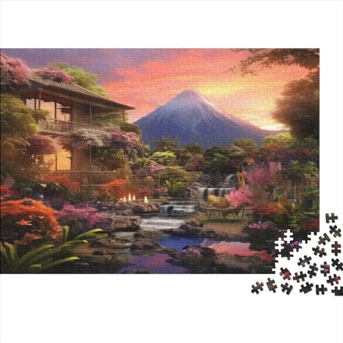 Süße Landschaft Puzzle 1000 Teile Puzzle Farbenfrohes Puzzles 1000 Stück Erwachsenen Puzzle Stress Abbauen Familien-Puzzlespiel Home Dekoration Puzzle Ab 14 Jahren von GNMRTFEAE