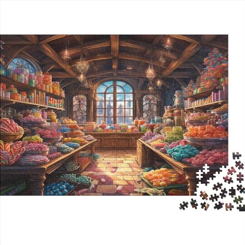 Süßwarenladen Puzzle 1000 Teile Puzzle Kinder Lernspiel 1000 Stück Puzzles Puzzles Für Erwachsene Teenager Geschicklichkeitsspiel Für Die Ganze Familie Spielzeug Geschenk Ab 14 Jahren von GNMRTFEAE