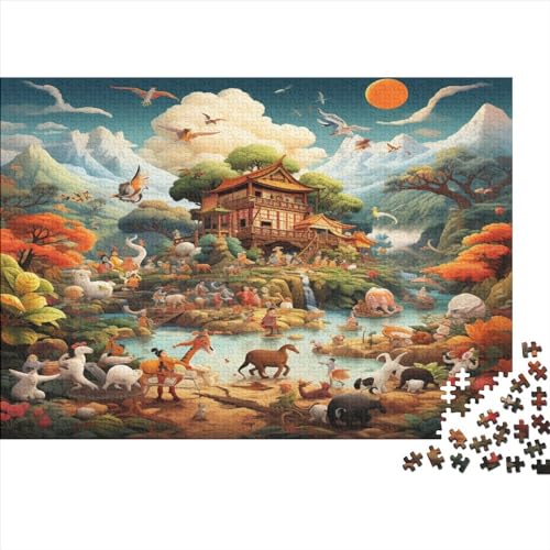 Tierwelt Puzzle 1000 Teile Klassische Puzzles Puzzle 1000 Stück Puzzle Für Erwachsene Stress Abbauen Familien-Puzzlespiel Raumdekoration Ab 14 Jahren von GNMRTFEAE