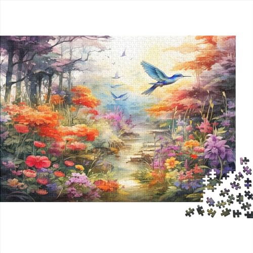 Vögel und Blumen Puzzle 1000 Teile Puzzle Kinder Lernspiel 1000 Stück Puzzles Puzzles Für Erwachsene Geschicklichkeitsspiel Für Die Ganze Familie Home Dekoration Puzzle Ab 14 Jahren von GNMRTFEAE