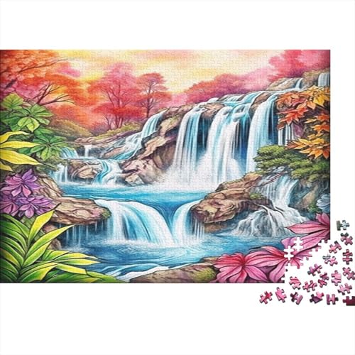 Wasserfall Puzzle 1000 Teile Puzzle Kinder Lernspiel 1000 Stück Puzzles Puzzles Für Erwachsene Geschicklichkeitsspiel Für Die Ganze Familie Home Dekoration Puzzle Ab 14 Jahren von GNMRTFEAE