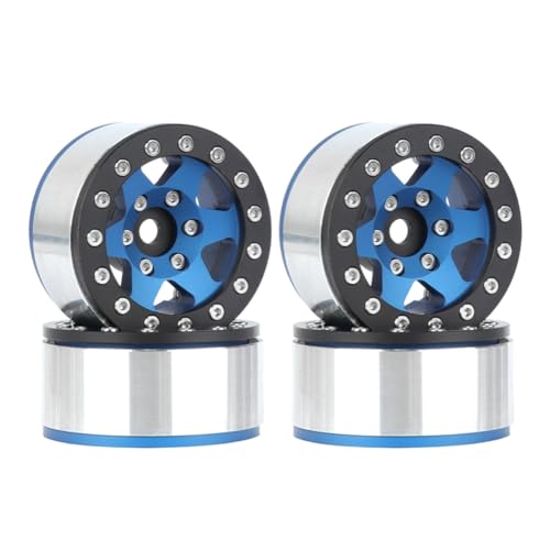 GNURBDILFO Blaue Schwarze Felge 1,55 Metallrad Reifen Kletterauto AX90069 für JIMNY CC01 GNURBDILFO Blaue Schwarze Felge 1,55 Metallrad Reifen Kletterauto AX90069 für JIMNY CC01 von GNURBDILFO