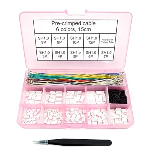 GNURBDILFO SH1.0-Anschlüsse und Vorgecrimpte Kabel SH1.0mm für FPV-Drohnen-Flugsteuerung, 15-cm-Kabel GNURBDILFO SH1.0-Anschlüsse und Vorgecrimpte Kabel SH1.0mm für FPV-Drohnen-Flugsteuerung, 15-cm-Kabel von GNURBDILFO