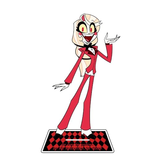 GOBIWM Anime Hazbin Hotel Acryl Stehfigur doppelseitig transparent Stand Alastor/Charlie Morningstar Miniatur-Actionfigur Desktop-Dekoration 16 cm (Typ 17, 16 cm) von GOBIWM