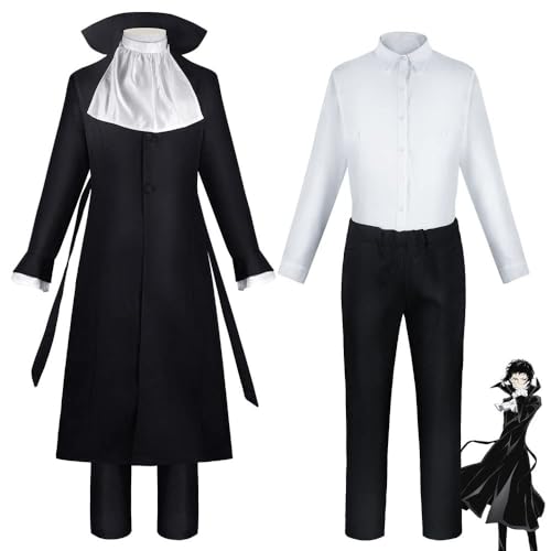 GOBIWM Bungo Stray Dogs Nakahara Chuuya/Dazai Osamu/Akutagawa Ryunosuke/Nakajima Atsushi Cosplay Kostüm für Fans (Akutagawa Ryunosuke, S) von GOBIWM