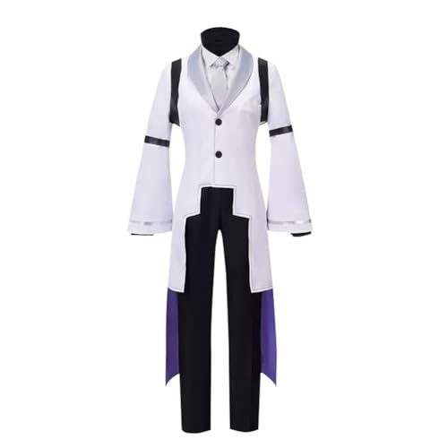 GOBIWM Bungo Stray Dogs Sigma Cosplay Kostüm Uniform Outfit Komplettes Set Perücke Zubehör Kostüme Halloween Karneval Dress Up Party (Sigma, M) von GOBIWM