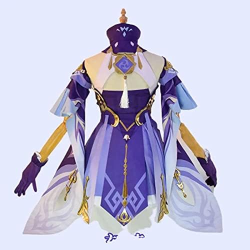 GOBIWM HuTao Cosplay Kostüm Paimon/KeQing/Klee/Kamisato Ayaka Cosplay Set Spielfiguren Cosplay Outfits Halloween Mottoparty (Keqing Cosplay, L) von GOBIWM