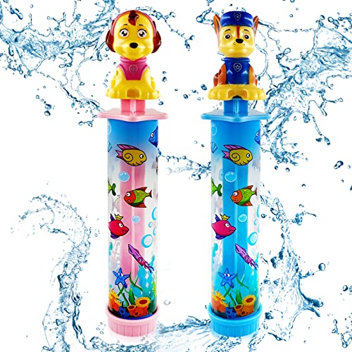 2er Wasserspritzpistole Set - 25.5cm Wasserpistole, Wasserspritze Reichweite bis zu 10m, Wasserkanone mit Wassertank, Wasserspielzeug Garten Pool Strand für Kinder von GOINGZERO