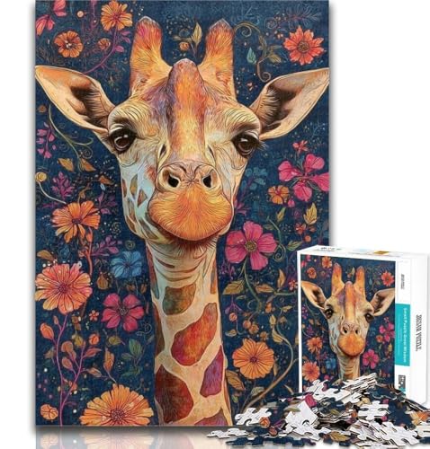 1000-teiliges Puzzle mit Tiermotiv Giraffe, 1000-teiliges Puzzle, Lernspiel für Geburtstag, Weihnachten für und ab 14 Jahren, 50x75cm 1000-teiliges Puzzle mit Tiermotiv Giraffe, 1000-teiliges Puzzle, Lernspiel für Geburtstag, Weihnachten für und ab 14 Jahren, 50x75cm von GOIUYTGM