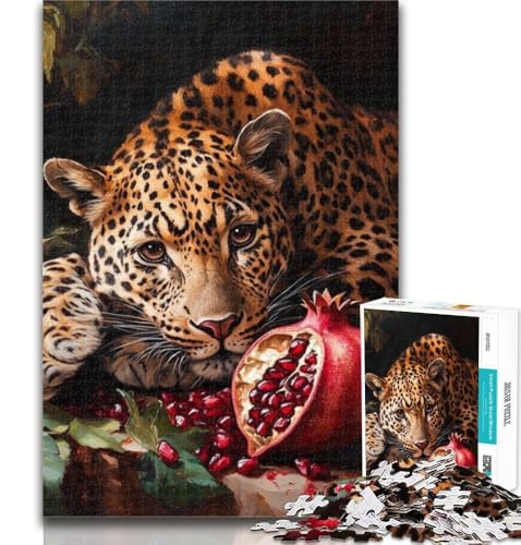 Puzzle für Erwachsene, Leopard, 1000 Teile, Puzzle für Erwachsene und Jugendliche, Spielzeug, Lernspiele, Stressabbau, einzigartige Heimdekoration und Geschenke, 50x75cm Puzzle für Erwachsene, Leopard, 1000 Teile, Puzzle für Erwachsene und Jugendliche, Spielzeug, Lernspiele, Stressabbau, einzigartige Heimdekoration und Geschenke, 50x75cm von GOIUYTGM