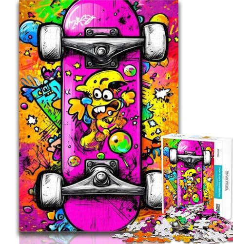 Teenager-Puzzle, Skateboard-Puzzle, 1000 Teile, für Teenager, Spielzeug, Lernspiele, Stressabbau, einzigartige Heimdekoration und Geschenke, 50x75cm Teenager-Puzzle, Skateboard-Puzzle, 1000 Teile, für Teenager, Spielzeug, Lernspiele, Stressabbau, einzigartige Heimdekoration und Geschenke, 50x75cm von GOIUYTGM