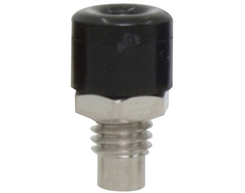 GOKarli 1 Stück Zwerg-Buchse für Zwerg Stecker/Querlochstecker Einbau Miniatur Ø 2,6 mm mit Lötanschluss in 7 (Schwarz) von GOKarli