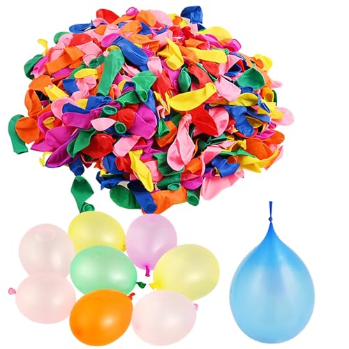 GOLDGE 1200 bunte Wasserballons, fluoreszierende Luftballons, Outdoor-Party, Pool, Strand, Garten, Luftballons, Spielzeug, leicht zu befüllen von GOLDGE