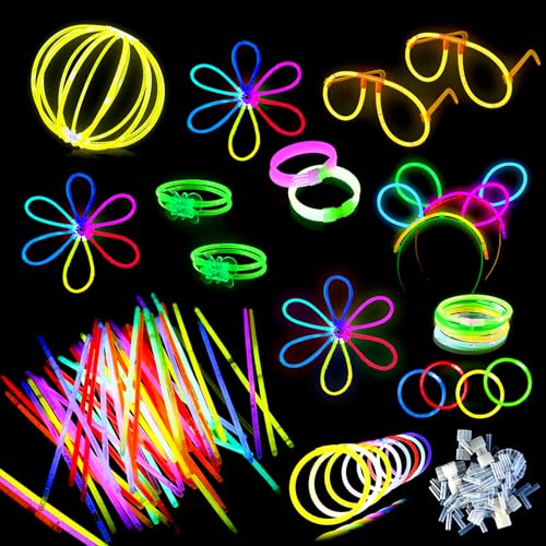 GOLDGE 172 Stück Knicklichter Party Set mit 80 Leuchtstäbe Knicklichter, Kinder Leuchtarmbänder | Knicklichter Kinder | Neon Leuchtstäbe Party Pack für Hochzeiten Partys Geburtstage Silvester Deko GOLDGE 172 Stück Knicklichter Party Set mit 80 Leuchtstäbe Knicklichter, Kinder Leuchtarmbänder | Knicklichter Kinder | Neon Leuchtstäbe Party Pack für Hochzeiten Partys Geburtstage Silvester Deko von GOLDGE