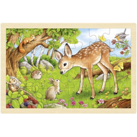 GOKI 57325 Einlegepuzzle Rehkitz von GOLLNEST & KIESEL GOKI