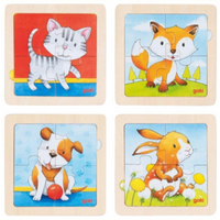 GOKI 57327 Hintergrundbildpuzzle Tierkinder, sortiert von GOLLNEST & KIESEL GOKI