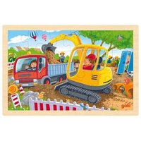 GOKI 57338 Einlegepuzzle 24 Teile Bagger von GOLLNEST & KIESEL GOKI