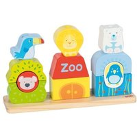 GOKI 58356 Steck- und Stapelspiel Zoo von GOLLNEST & KIESEL GOKI