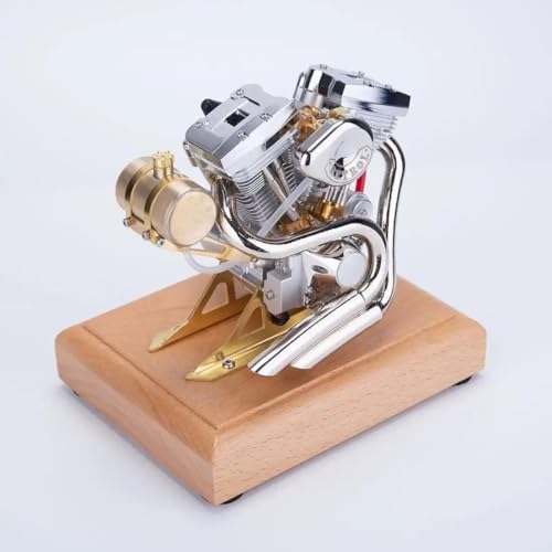 Motor Modellbausatz, Viertakt-Benzinmotor, Mini-Retro-Motorrad-Verbrennungsmotor Modell, Spielzeug Bausatz for den naturwissenschaftlichen Unterricht. von GOLOLL