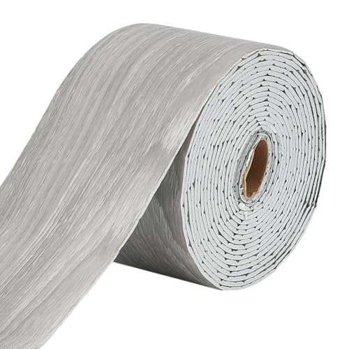 GOMAKERER 5 Yards Formtapetenbordüre 3.94 Zoll Breite Hellgraue Flexible Wandsockelleiste Selbstklebende Vinyl Fußleiste Für Wohnzimmer Und Badezimmer DIY Dekoration von GOMAKERER