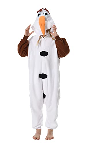 GONAAP Einteiler für Erwachsene, Unisex, Pyjama, Tier, Einteiler, Olaf, 9-10 Años von GONAAP