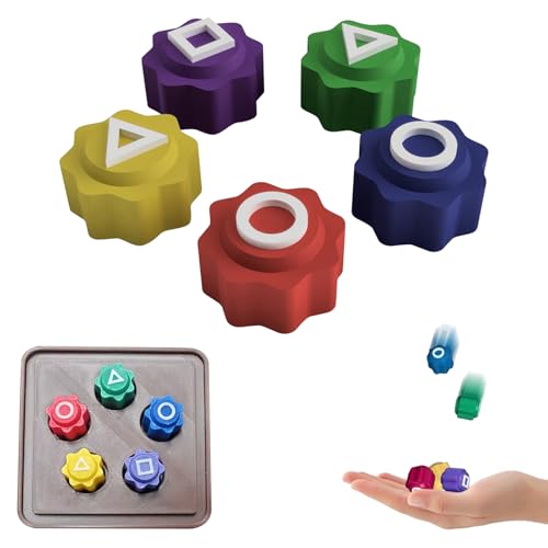 Gonggi Traditionelles Koreanisches Spielspiel Gonggi Jack Jack Stein Kieselstein Set,Gonggi Jack Stone Pebbles Set Game 5 Piece Gonggi Stone Set (5 Pieces + Base) von GONGXIFC