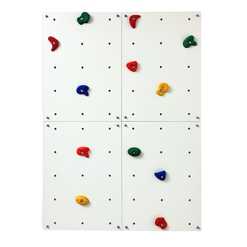 GOODEX® Kletterwand für Kinderzimmer mit Klettergriffen Boulderwand für Kinder Kletterwand mit Klettersteinen Kletterwandplatte Indoor Klettergerüst von GOODEX