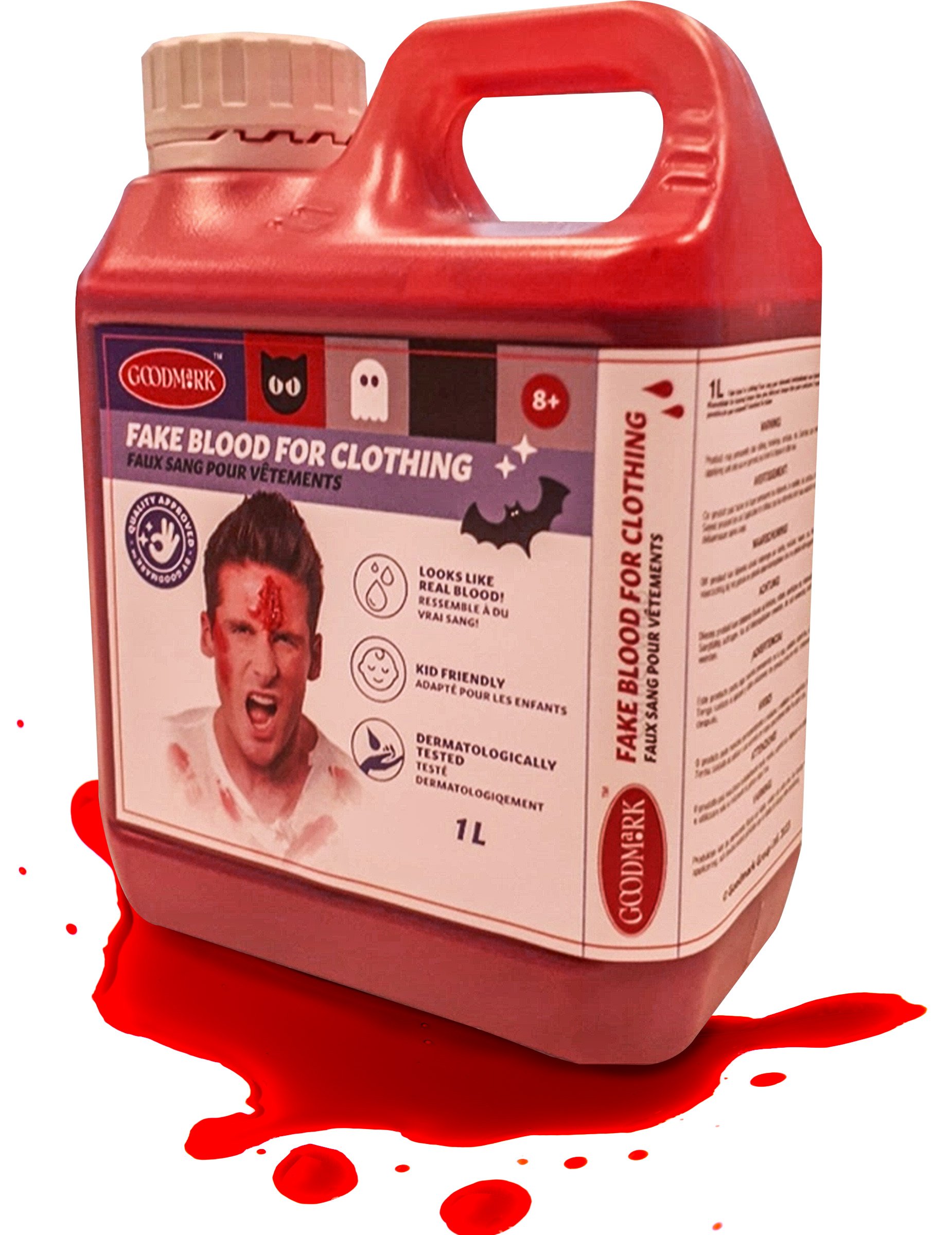 Kunstblut 1 Liter Halloween rot von GOODMARK