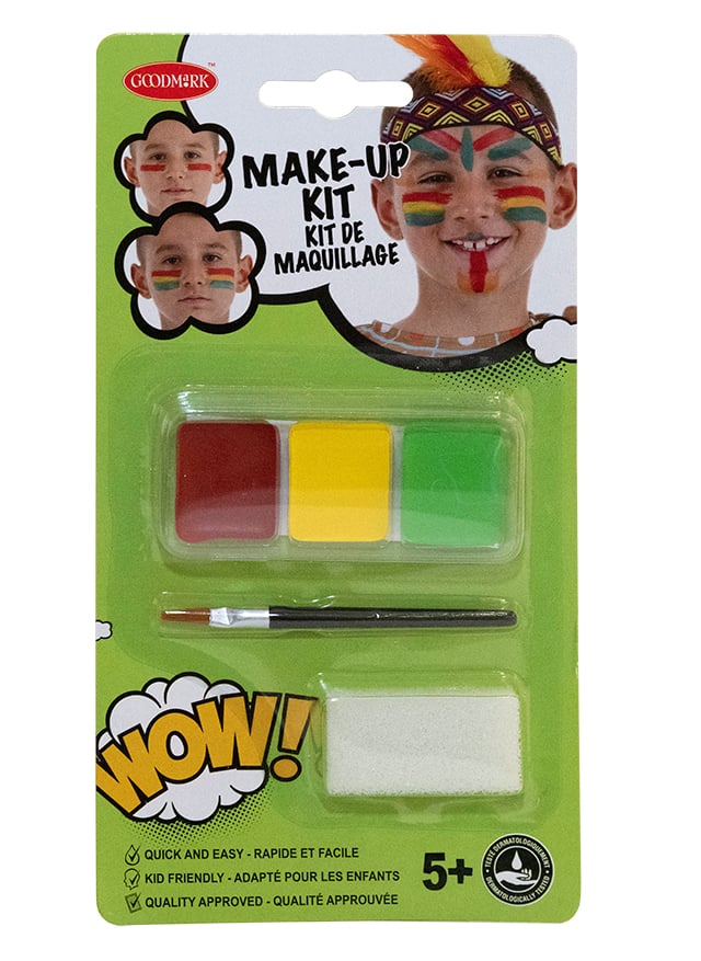 Make-up Set Indianer für Kinder 3-teilig bunt von GOODMARK