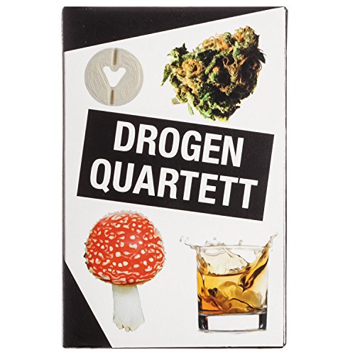 GOODS+GADGETS Drogen Quartett - Das ultimative Rauschgift Karten-Spiel Spielquartett Kartenspiele (Drogen Quartett) von GOODS+GADGETS