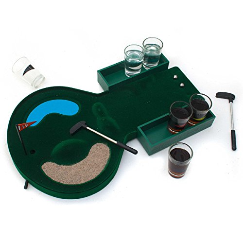 GOODS+GADGETS Golf Trinkspiel - Minigolf Saufspiel Drinking Golf Partyspiel von GOODS+GADGETS