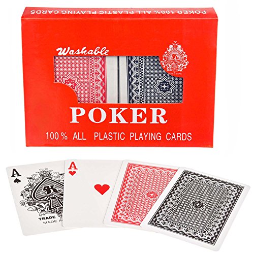 GOODS+GADGETS Royal 100% Plastik Poker-Karten Kunststoff-Karten Spielkarten Doppel-Deck Set von GOODS+GADGETS