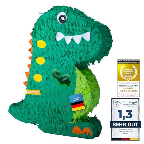 Pinata Party-Dekoration zum Befüllen mit Süßigkeiten für Kinder-Geburtstag Hochzeit Feier - (Dinosaurier) von GOODS+GADGETS