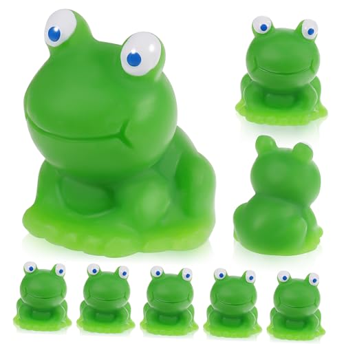 GOOHOCHY 10st Ornamente Aus Harz Mini-froschfiguren Mikrolandschaft Frösche Ornament Mini-Frosch-Statue Kleiner Frosch Teichverzierungen Kleine Frösche Gartenschmuck Miniaturfrösche von GOOHOCHY