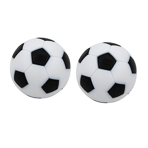 GOOHOCHY 12 Stück Mini Fußbälle 36 Mm Für Kinder Schwarz Weiß Tischfußball Ersatzbälle Für Jungs Hochwertige Fußbälle Für Drinnen Und Draußen von GOOHOCHY