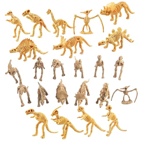 GOOHOCHY 24 Stück Dinosaurier Skelett Modelle Detailreiche Dinosaurier Skelett Ornamente Für Kreative Dekoration Und Spiel Ideales Lernspielzeug Für Kinder Und Dinosaurier Fans von GOOHOCHY