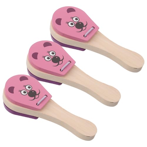 GOOHOCHY 3 Stück Holz Klatschspielzeug für Ergonomische Robuste Handklapper aus Natürlichem Holz für Kleinkinder Frühe Musikförderung und Motorische Entwicklung GOOHOCHY 3 Stück Holz Klatschspielzeug für Ergonomische Robuste Handklapper aus Natürlichem Holz für Kleinkinder Frühe Musikförderung und Motorische Entwicklung von GOOHOCHY