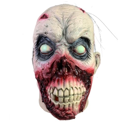 GOOHOCHY Halloween Cosplay Maske Für Kinder Schreckliche Kleine Teufelsmaske Gruselige Horror Maske Für Halloween Perfekt Für Kostümpartys Und Mottopartys Mit Leuchtenden Effekten von GOOHOCHY