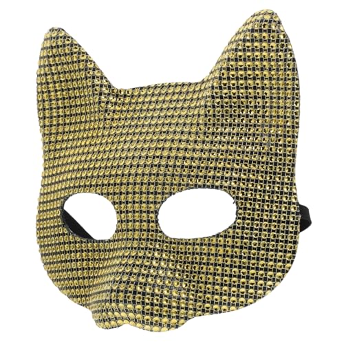 GOOHOCHY Katzen Gesichtsmaske Halloween Maske Abschlussball Maske Party Maske Für Frauen Fuchs Maske Maskerade Fuchs Maske Für Frauen Maskenball Maske Fuchs Augenmaske Damen von GOOHOCHY