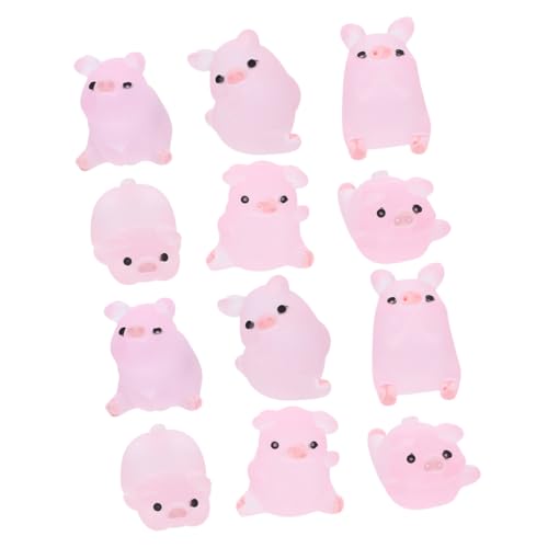 GOOHOCHY Schweine Spielzeug Figuren Resin Dekorationen Für Puppenhaus Und Garten Üße Farm Schweine Ideal Als Oder Für Partys von GOOHOCHY