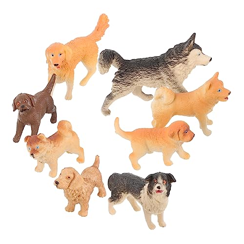 GOOHOCHY Spielzeug Für Mini Hundefiguren Set Realistische Hundemodelle Für Kinderzimmer Schreibtisch Und Lifelike Figuren Zum Lernen Und Spielzeug Für Hundewelpen von GOOHOCHY