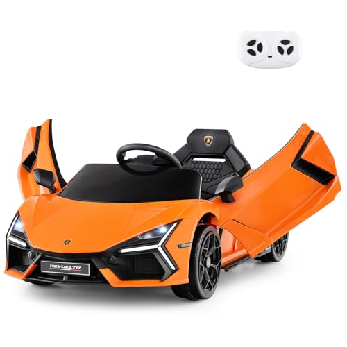 GOPLUIS Elektroauto für Kinder, 12V Lamborghini Kinderauto elektrish in 2 Modi, Kinder Auto Elektro mit Fernbedienung & LED-Leuchten & Hupe & Musik, für Jungen und Mädchen ab 3 Jahren (Orange) GOPLUIS Elektroauto für Kinder, 12V Lamborghini Kinderauto elektrish in 2 Modi, Kinder Auto Elektro mit Fernbedienung & LED-Leuchten & Hupe & Musik, für Jungen und Mädchen ab 3 Jahren (Orange) von GOPLUS