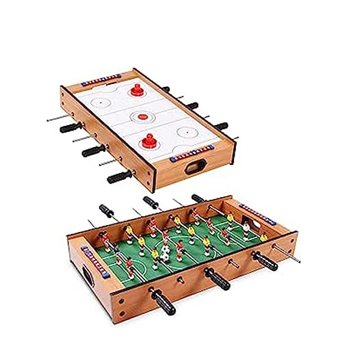 GOPLUS 2-In-1 Tischkicker, Mobiles Tischhockey- und Tischfußballspiel, Multifunktionstisch Mini Spieltisch Kickertisch, für Indoor und Outdoor, Geschenk für Kinder Jegendliche und Erwachsene von GOPLUS