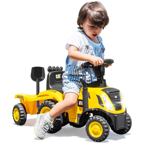 GOPLUS Kinder Rutschtraktor, Rutschauto mit abnehmbarem Anhänger, Hupe, Motorgeräuschen, LED-Leuchten, Rutscher Traktor ohne Antrieb mit Rechen & Schaufel für Kinder ab 1 Jahr GOPLUS Kinder Rutschtraktor, Rutschauto mit abnehmbarem Anhänger, Hupe, Motorgeräuschen, LED-Leuchten, Rutscher Traktor ohne Antrieb mit Rechen & Schaufel für Kinder ab 1 Jahr von GOPLUS